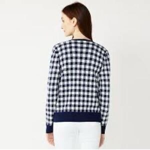 Draper James Gingham Cardigan I4